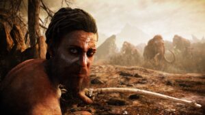Official Screenshot for Far Cry Primal showing the main character in the landscape